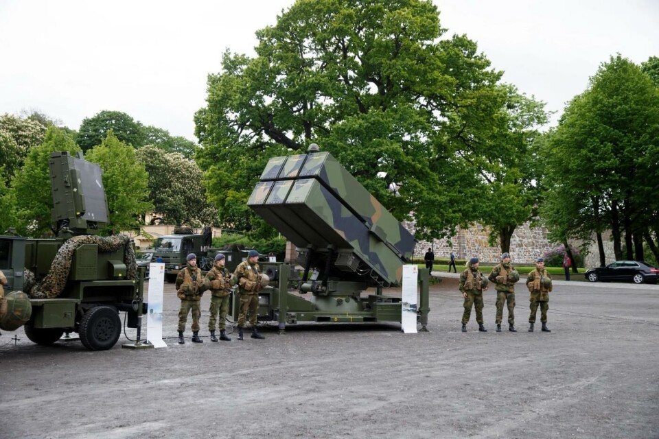 NASAMS på Festningsplassen i Oslo i 2016. Foto: Cornelius Poppe/NTB.