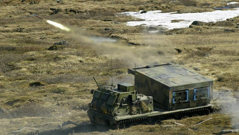 De norske beltegående MLRS-kjøretøyene ble kalt «Hærens storslegge». Foto: Forsvarets mediesenter.
