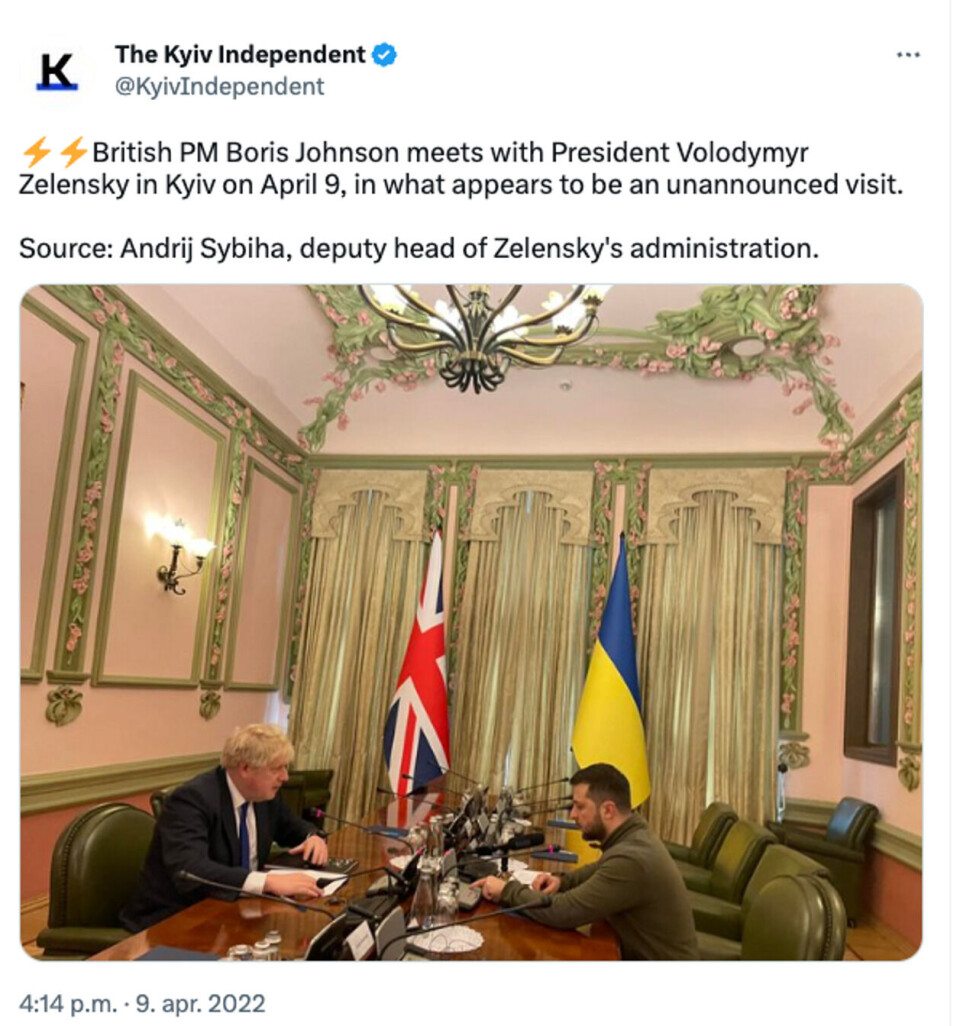 Skjermdump: Twitter