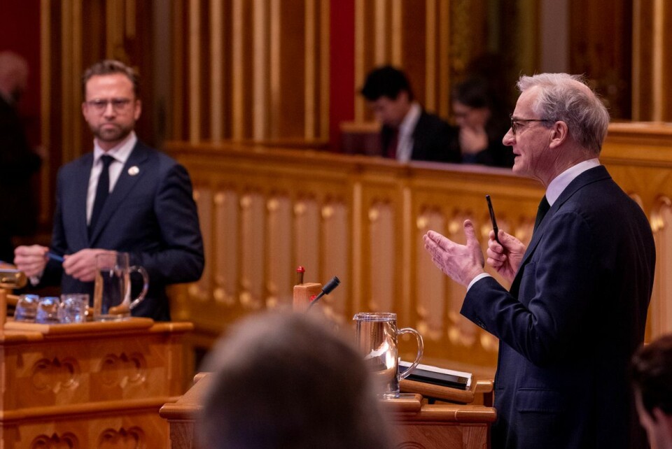 Statsministeren fikk spørsmål om Borten Moes utspill i Stortingets spørretime 11. januar. – Min kollega i regjering tar feil i konklusjonen om hydrogen, sa Jonas Gahr Støre. Foto: Javad Parsa / NTB
