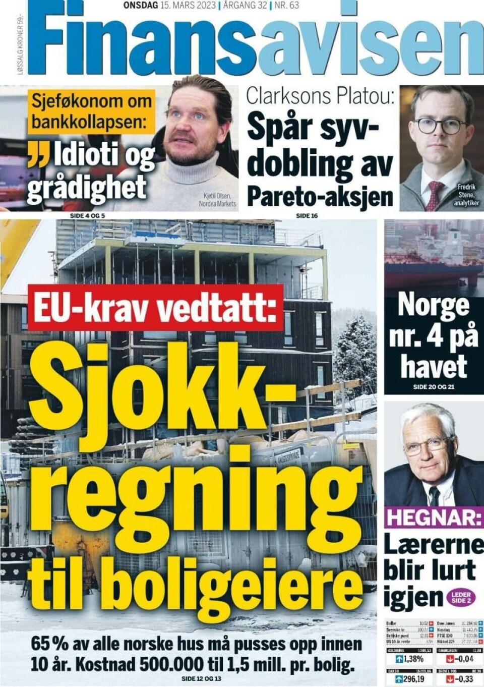 Faksimile, Finansavisen