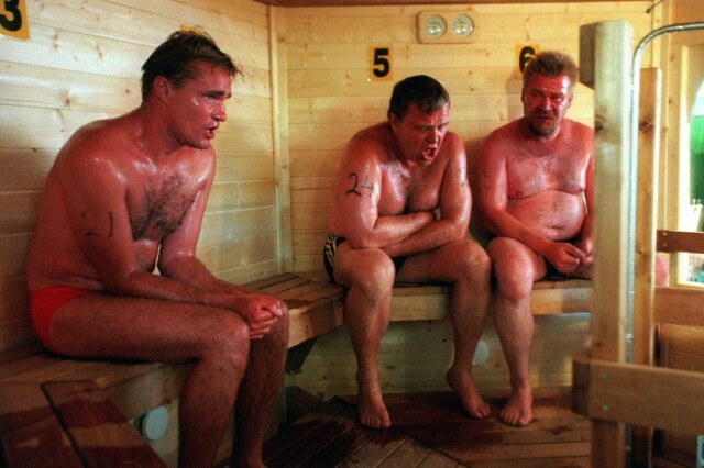 Verdensmesterskapet i badstu i 2000 ble holdt i Heinola, Finland. Foto: Kimmo Mäntylä / SCANPIX hovedbilde