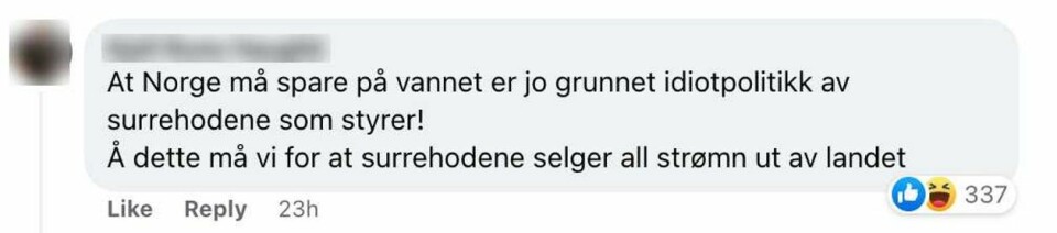 Skjermdump: Facebook.