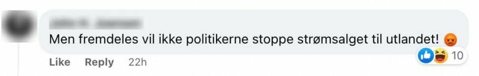 Skjermdump: Facebook.