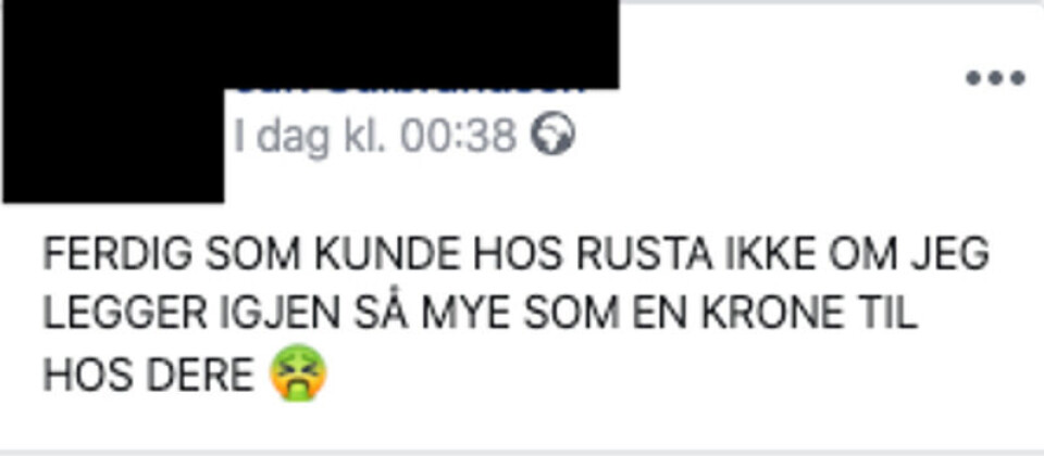 Skjermdump: Facebook