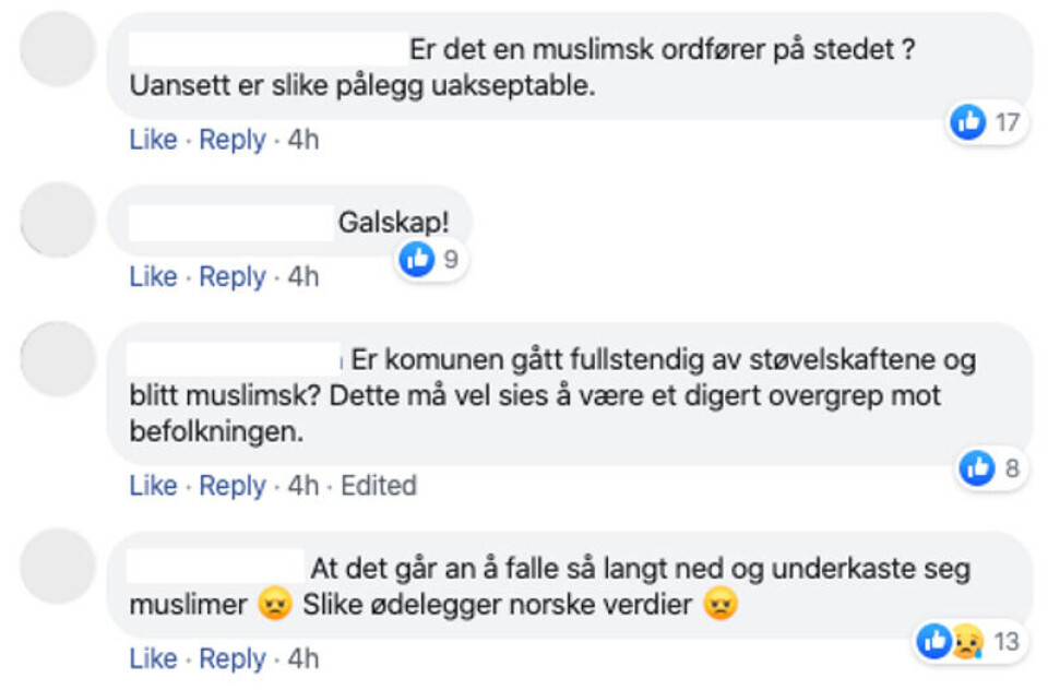 Skjermbilde fra Facebook-gruppen «Høyresiden».