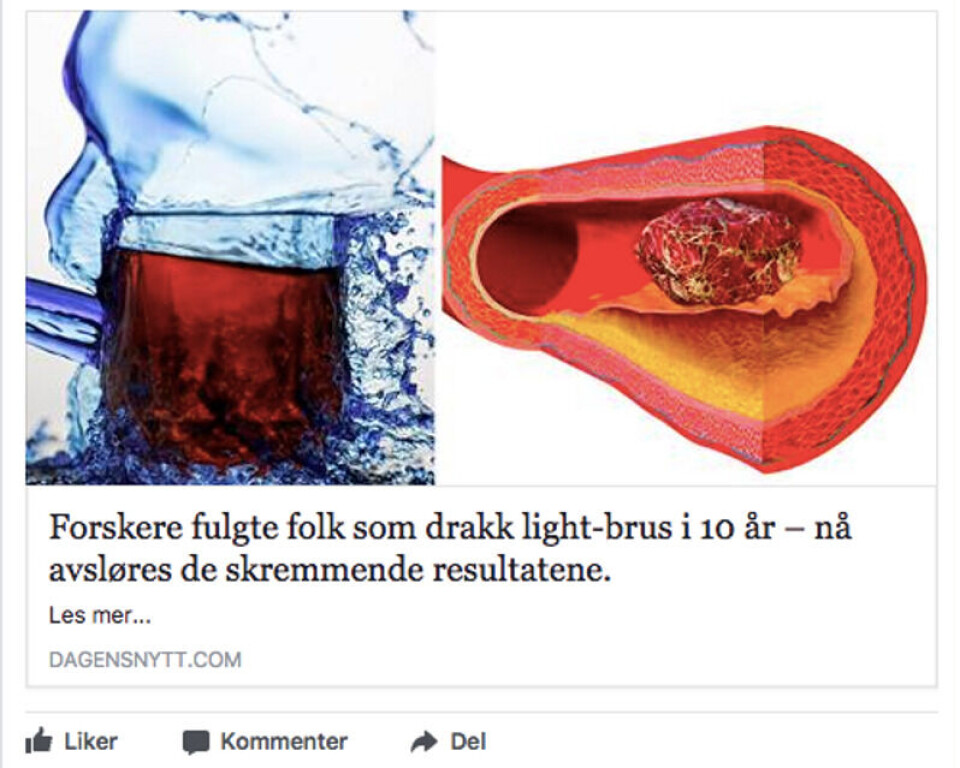 Slik ser Facebook-posten ut. Den har nærmere 36 000 har likes, delinger og kommentarer så langt. Faksimile: Facebook / Dagensnyheter.com Slik ser Facebook-posten ut. Den har nærmere 36 000 har likes, delinger og kommentarer så langt.
