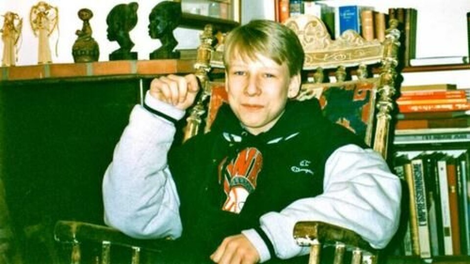 Anders Behring Breivik vanket i et rap- og hip hop-miljø og var aktiv tagger da han gikk på ungdomsskolen. Foto: Privat.