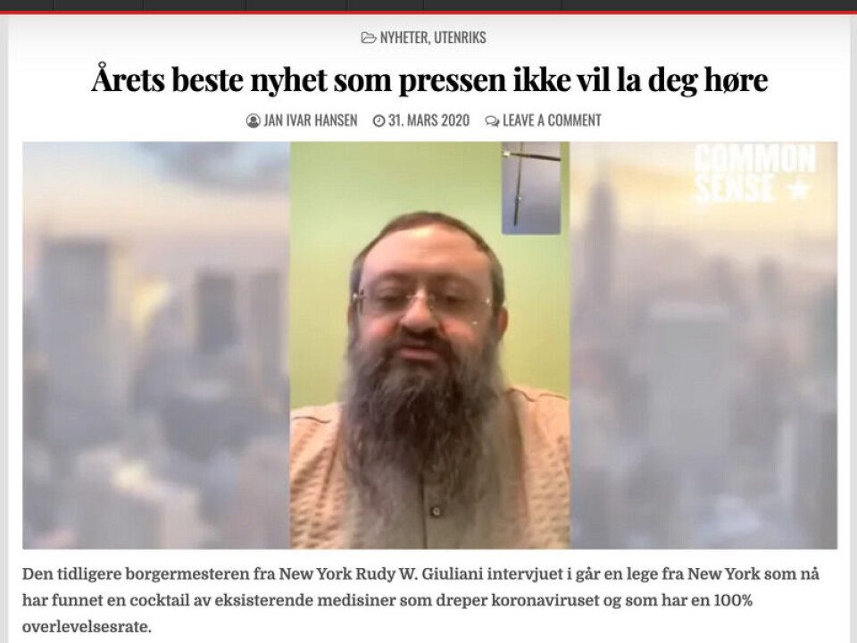 Skjermbilde: Alternativ Media