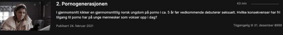 Uvisst hvor lenge norske ungdommer ser på porno før de har sex for første gang