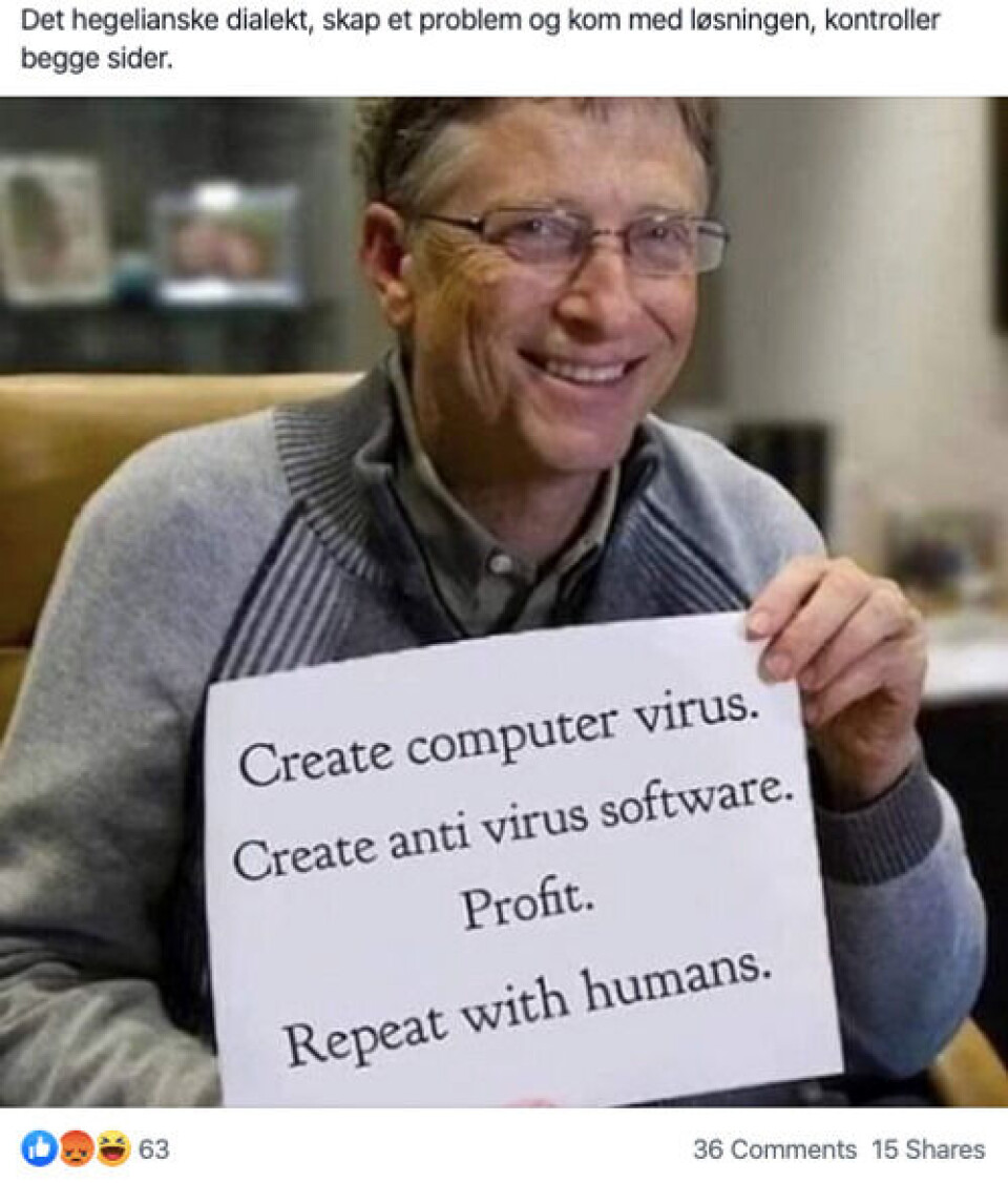 Skjermdump: Facebook-gruppen «Vi som har fått nok av diktaturet på Stortinget»