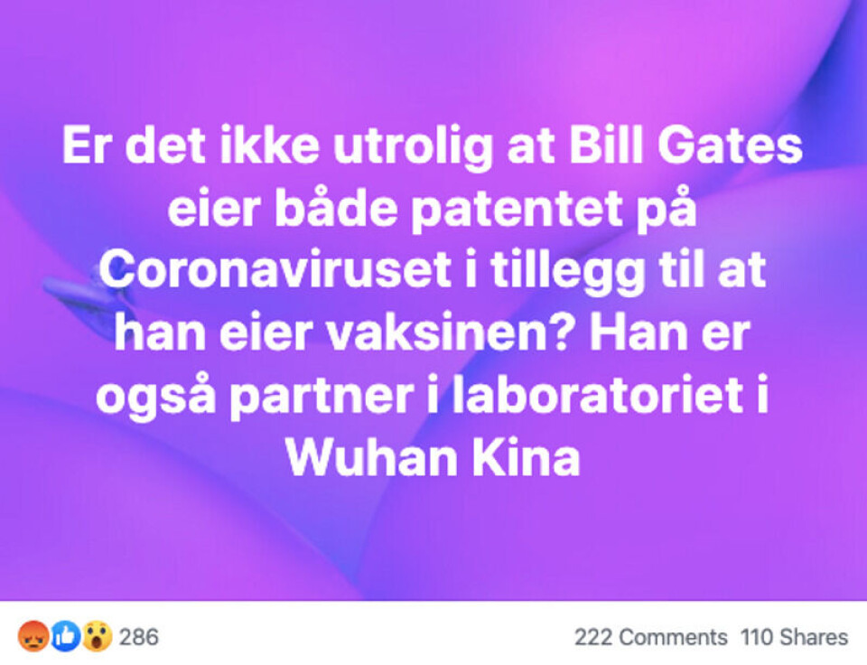 Skjermdump: Facebook-gruppen «Vi som har fått nok av diktaturet på Stortinget»