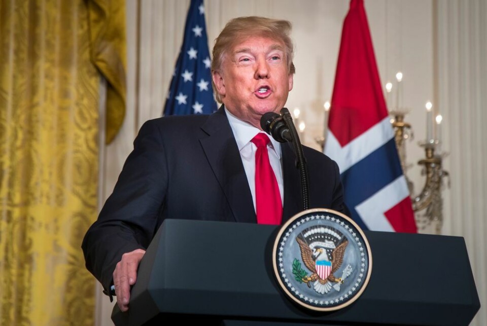 USAs president Donald Trump hevdet på en pressekonferanse at WHOs tall på dødelighet var feil. Foto: Heiko Junge / NTB scanpix. USAs president Donald Trump hevdet på en pressekonferanse at WHOs tall på dødelighet var feil.