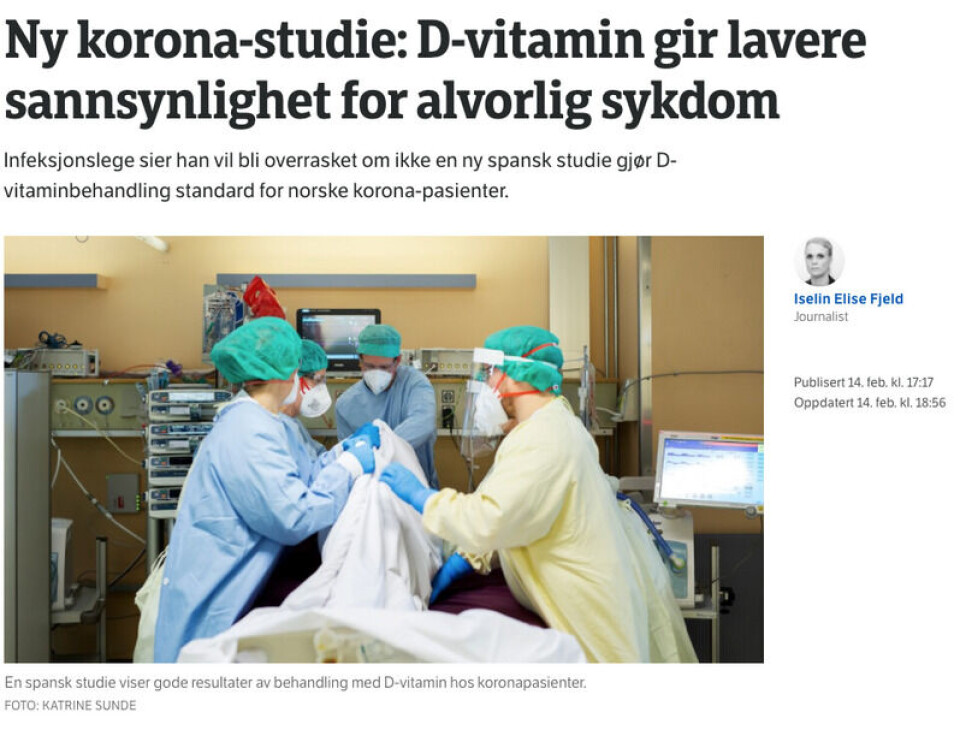 Skjermdump: NRK.no