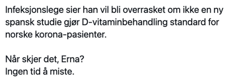 Sensasjonell D-vitaminstudie er full av mangler