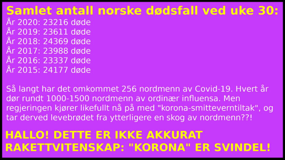 Eksempel på innlegg som sammenligner de to sykdommene. null Eksempel på innlegg som sammenligner de to sykdommene.