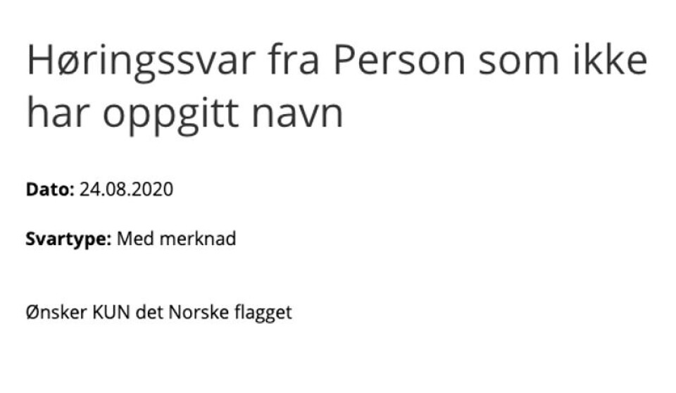 Skjermbilde: Høringsuttalelser til Kommunal- og moderniseringsdepartementet