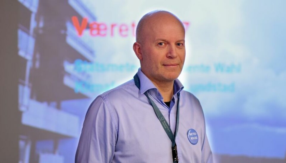 Statsmeteorolog Tor Skaslien Foto: Meteorologisk institutt Statsmeteorolog Tor Skaslien