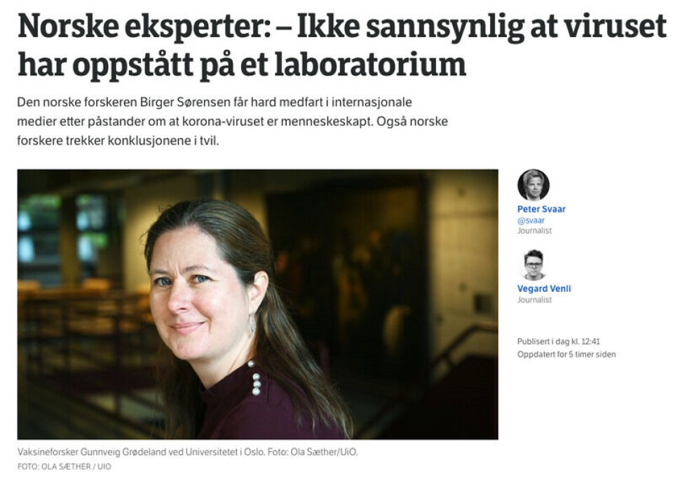 Oppfølgingssaken til NRK fikk langt mindre oppmerksomhet enn den første artikkelen. Foto: Skjermbilde fra NRK. Oppfølgingssaken til NRK fikk langt mindre oppmerksomhet enn den første artikkelen.