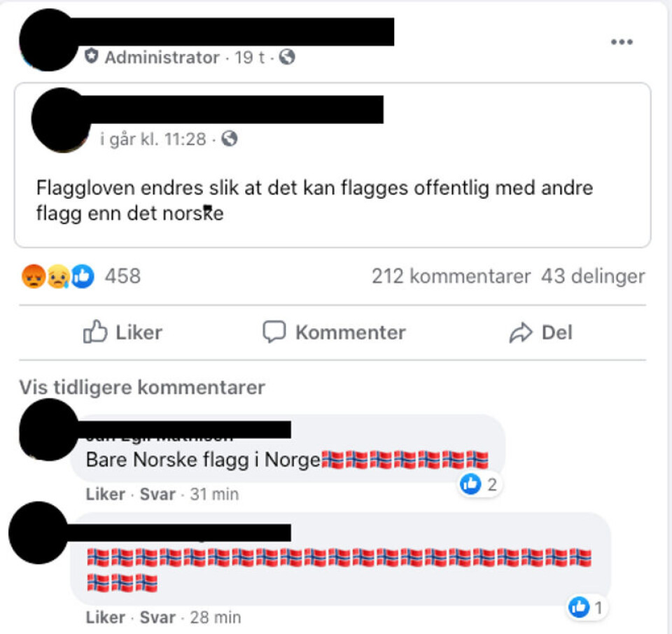 Skjermbilde: Facebook