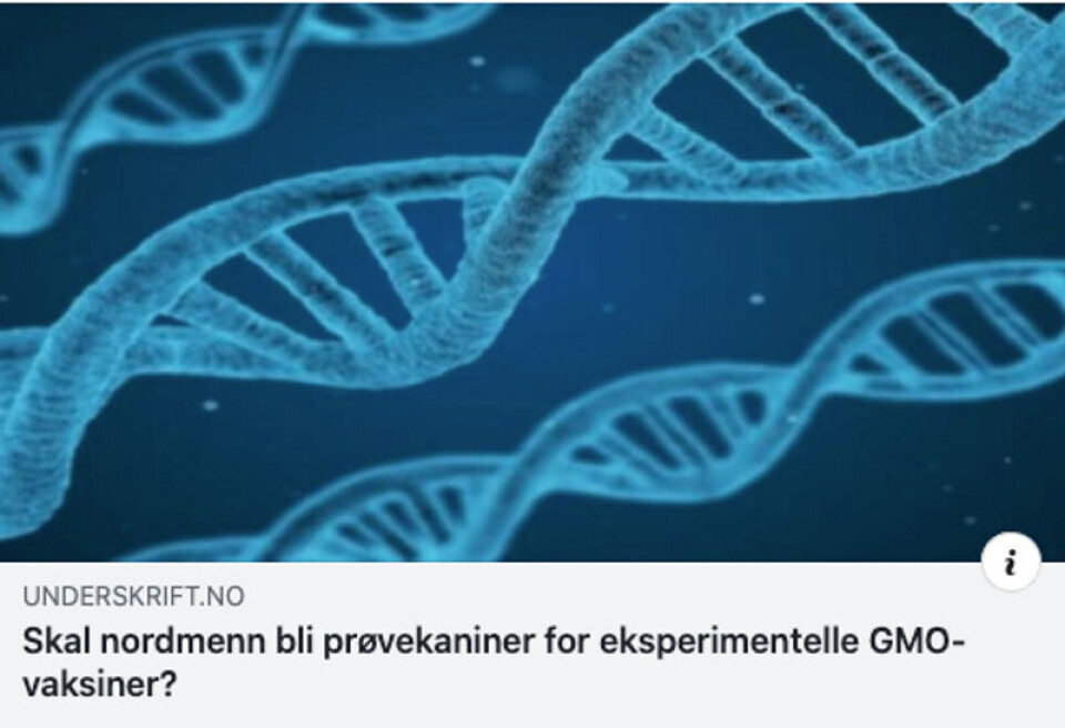 Skjermbilde fra Facebook.