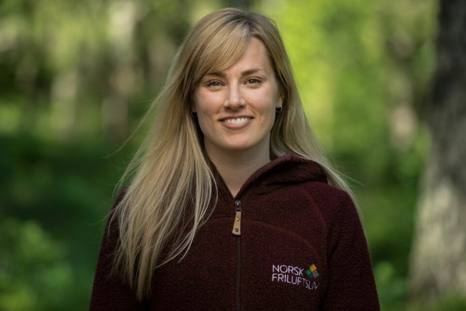 Linn Elise Jakhelln er kommunikasjonsrådgiver i Norsk friluftsliv. Hun understreker at det er viktig å ikke etterlate søppel i naturen. Foto: Norsk friluftsliv Linn Elise Jakhelln er kommunikasjonsrådgiver i Norsk friluftsliv. Hun understreker at det er viktig å ikke etterlate søppel i naturen.
