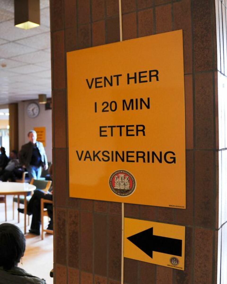 Myndighetene planlegger vaksinering mot koronaviruset. Her fra massevaksinering mot svineinfluensa i Bergen i 2009. (foto: Marit Hommedal / NTB) Myndighetene planlegger vaksinering mot koronaviruset. Her fra massevaksinering mot svineinfluensa i Bergen i 2009.