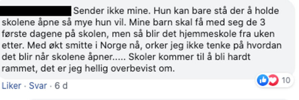 Skjermbilde: Facebook