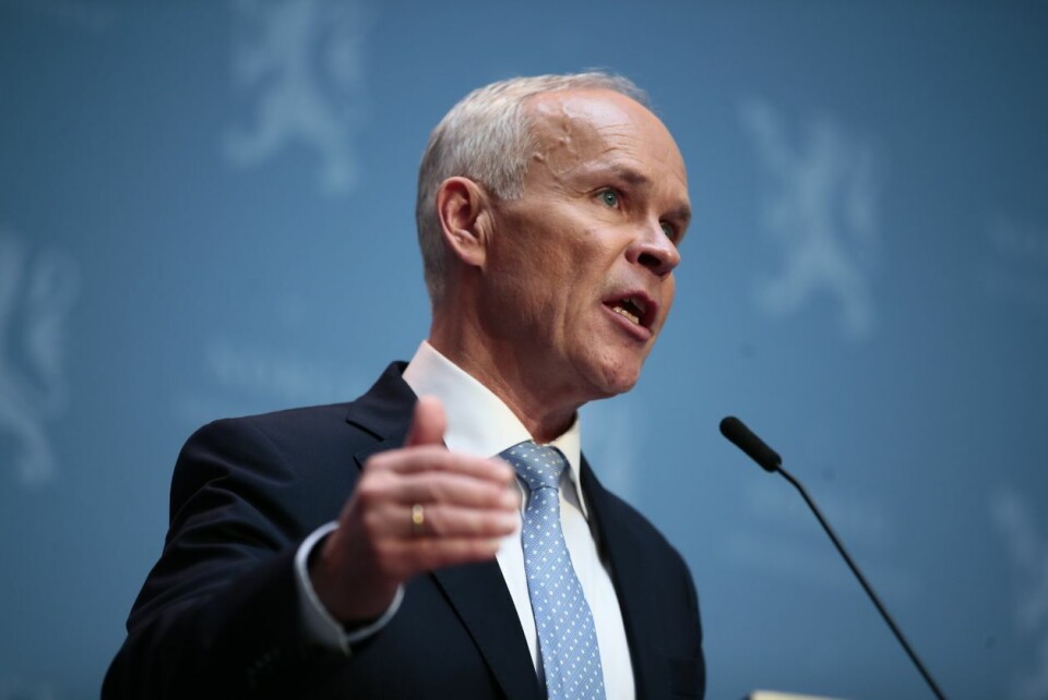 Finansminister Jan Tore Sanner etter presentasjonen av statsbudsjettet for 2021. Foto: Jill Yngland / NTB Finansminister Jan Tore Sanner etter presentasjonen av statsbudsjettet for 2021.