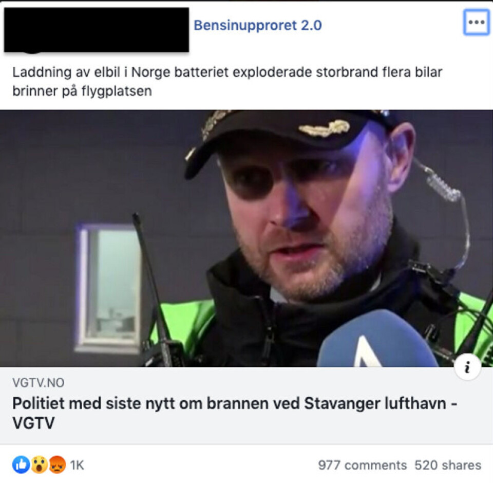 Foto: Skjermbilde / Facebook