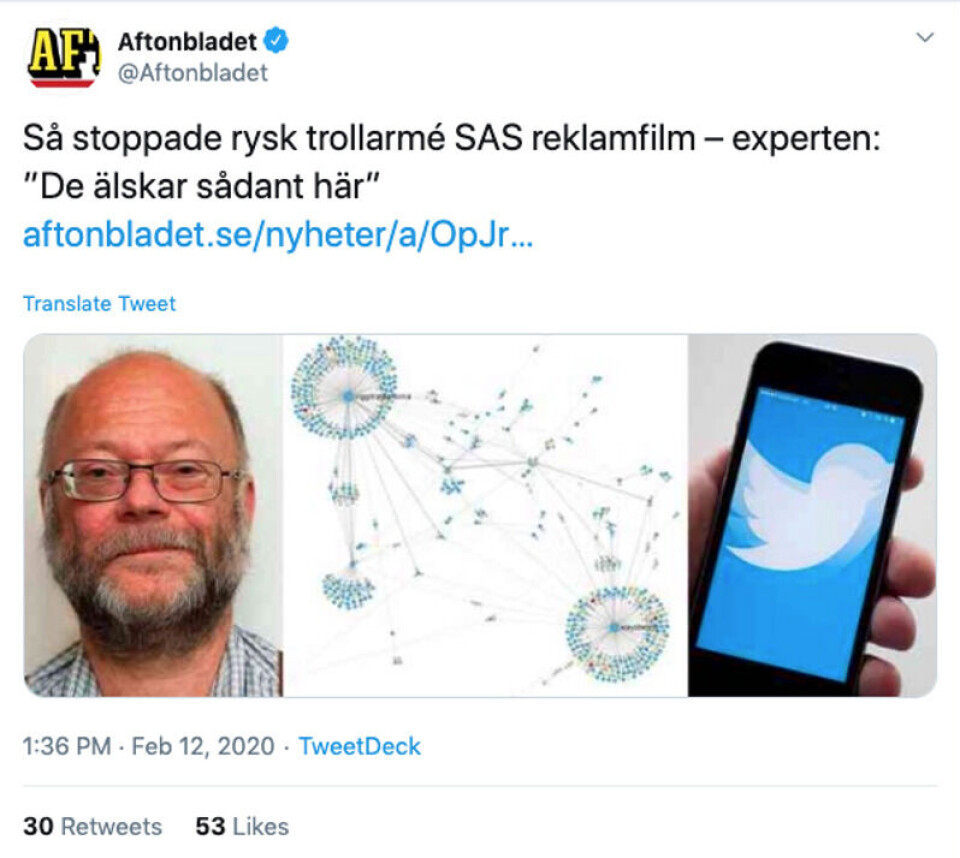 Foto: Skjermdump / Twitter