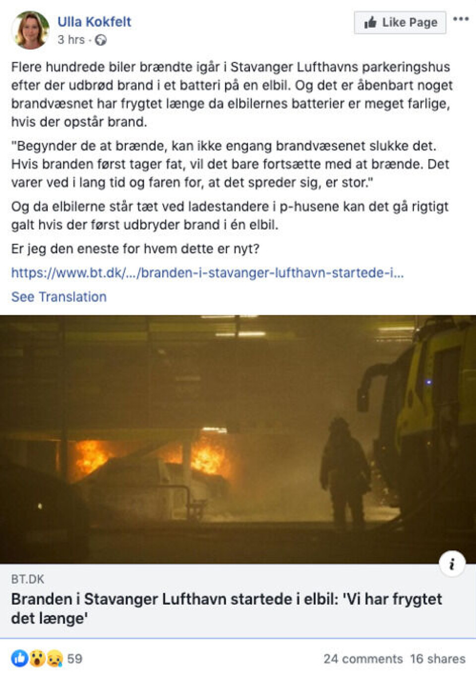 Foto: Skjermbilde / Facebook