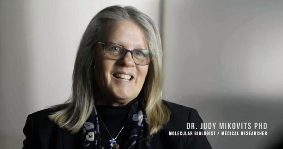 Judy Mikovits mistet jobben som forsker i 2011. Foto: Skjermbilde fra «Plandemic», Judy Mikovits mistet jobben som forsker i 2011.