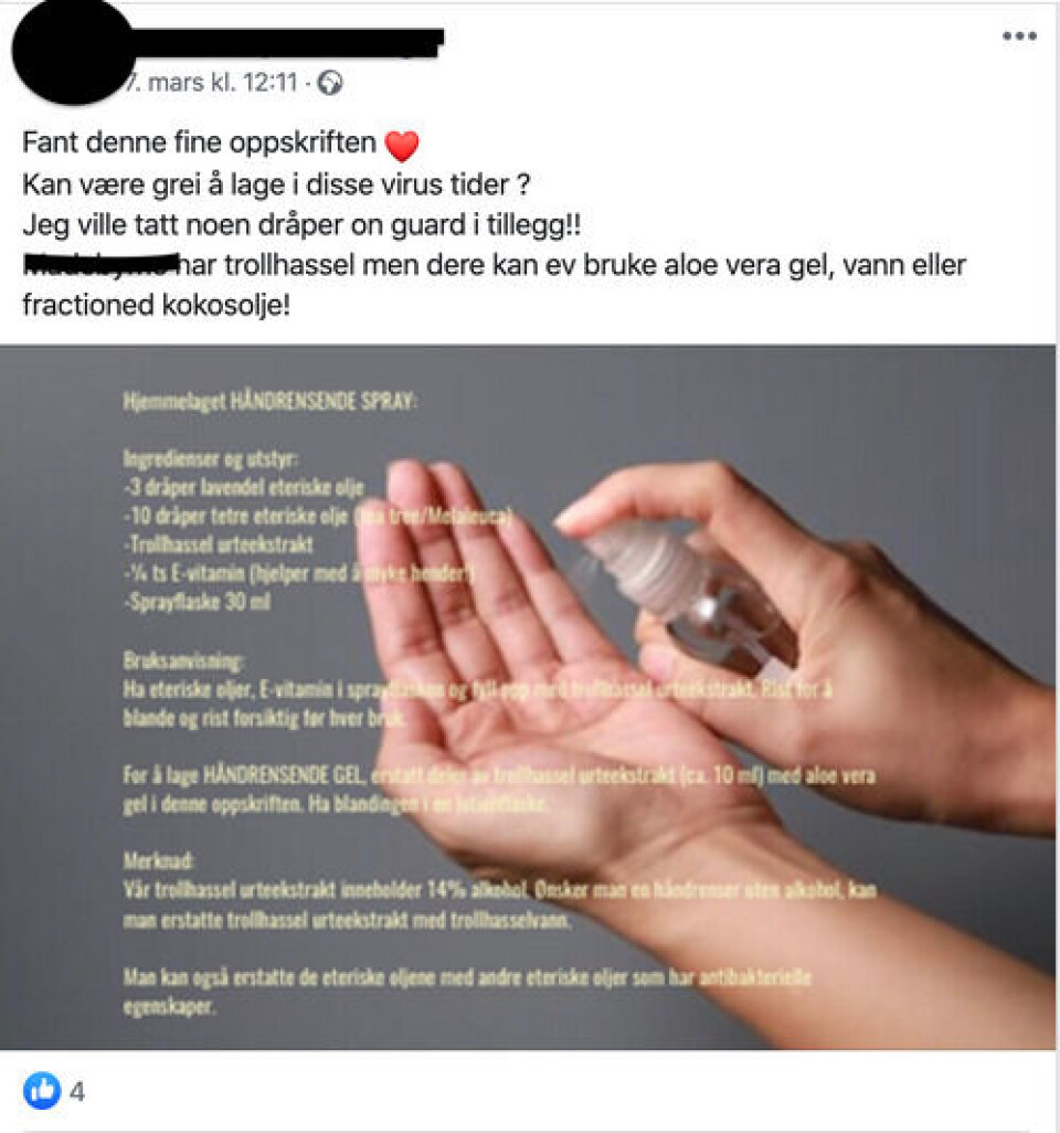 Skjermbilde: Facebook