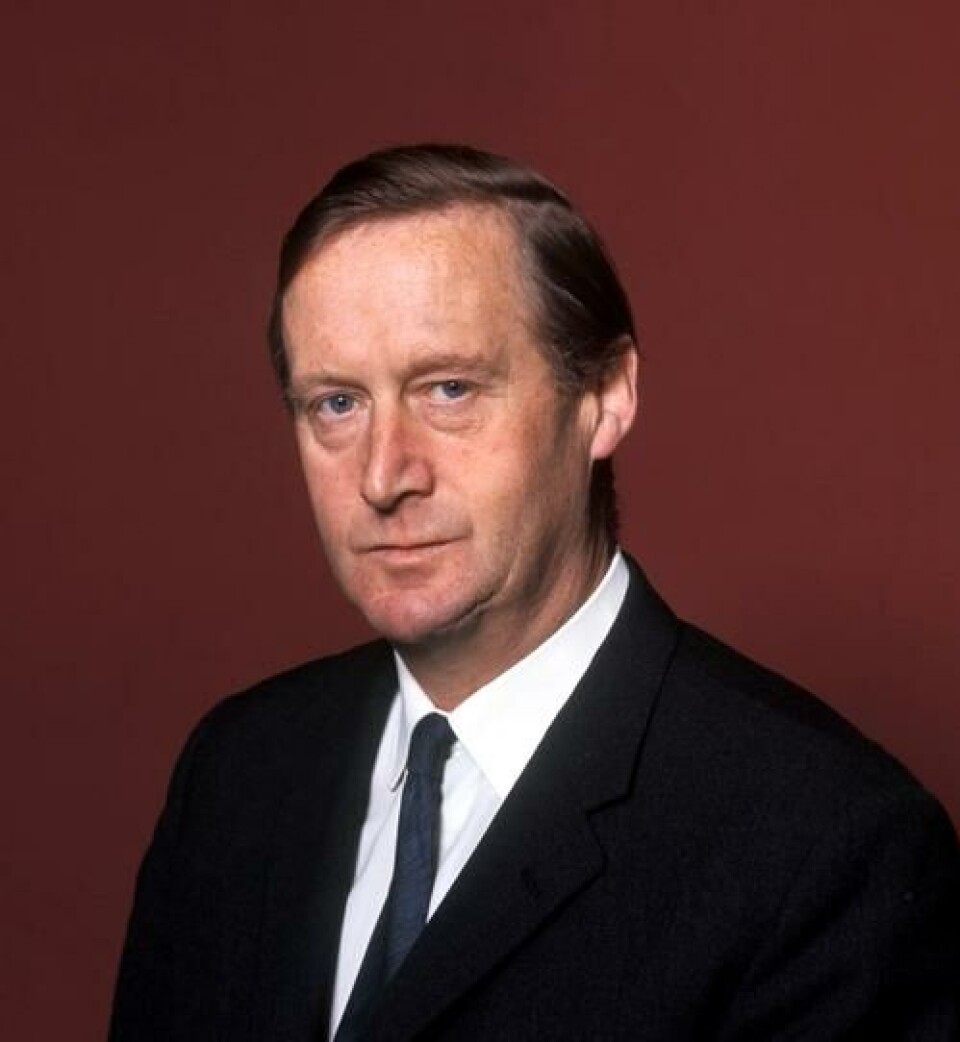 Einar Hole Moxnes (Sp) ble Norges første vikarminister i 1968. NTB Scanpix Einar Hole Moxnes (Sp) ble Norges første vikarminister i 1968.