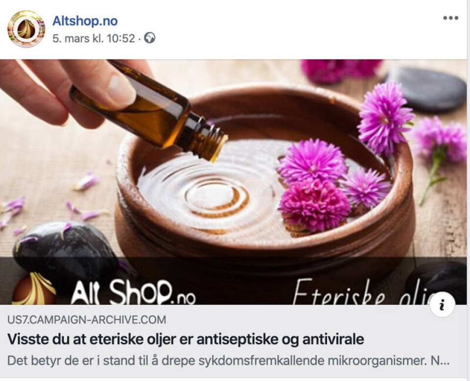 Skjermbilde: Facebook