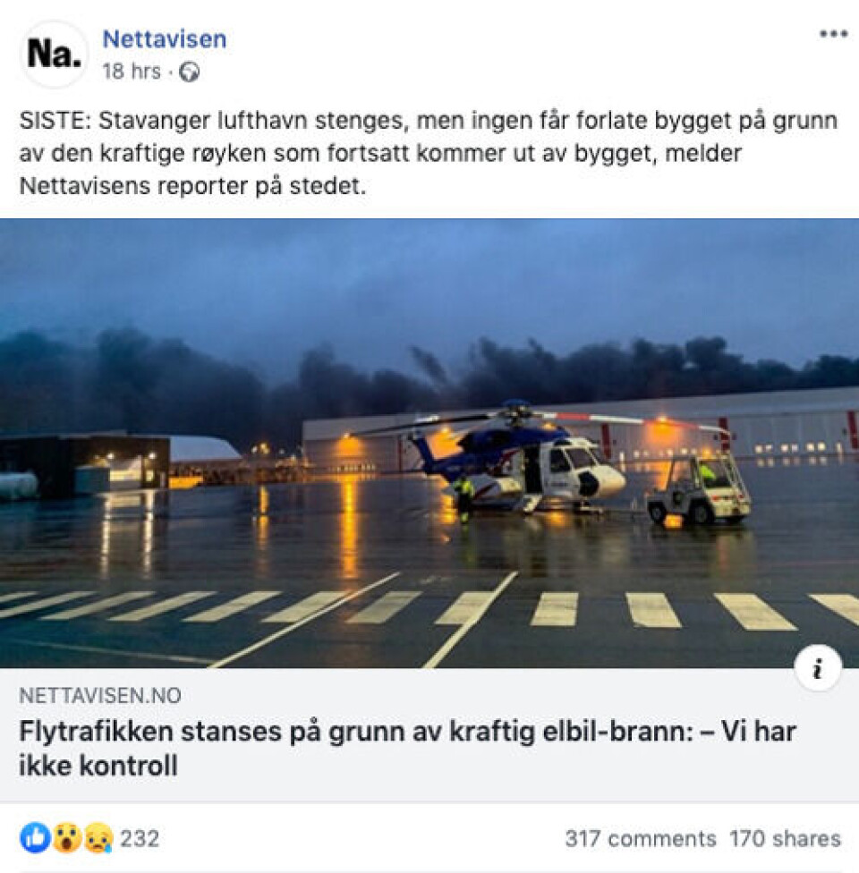 Foto: Skjermbilde / Facebook
