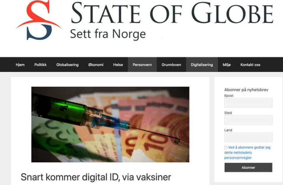 Skjermbilde: State of Globe