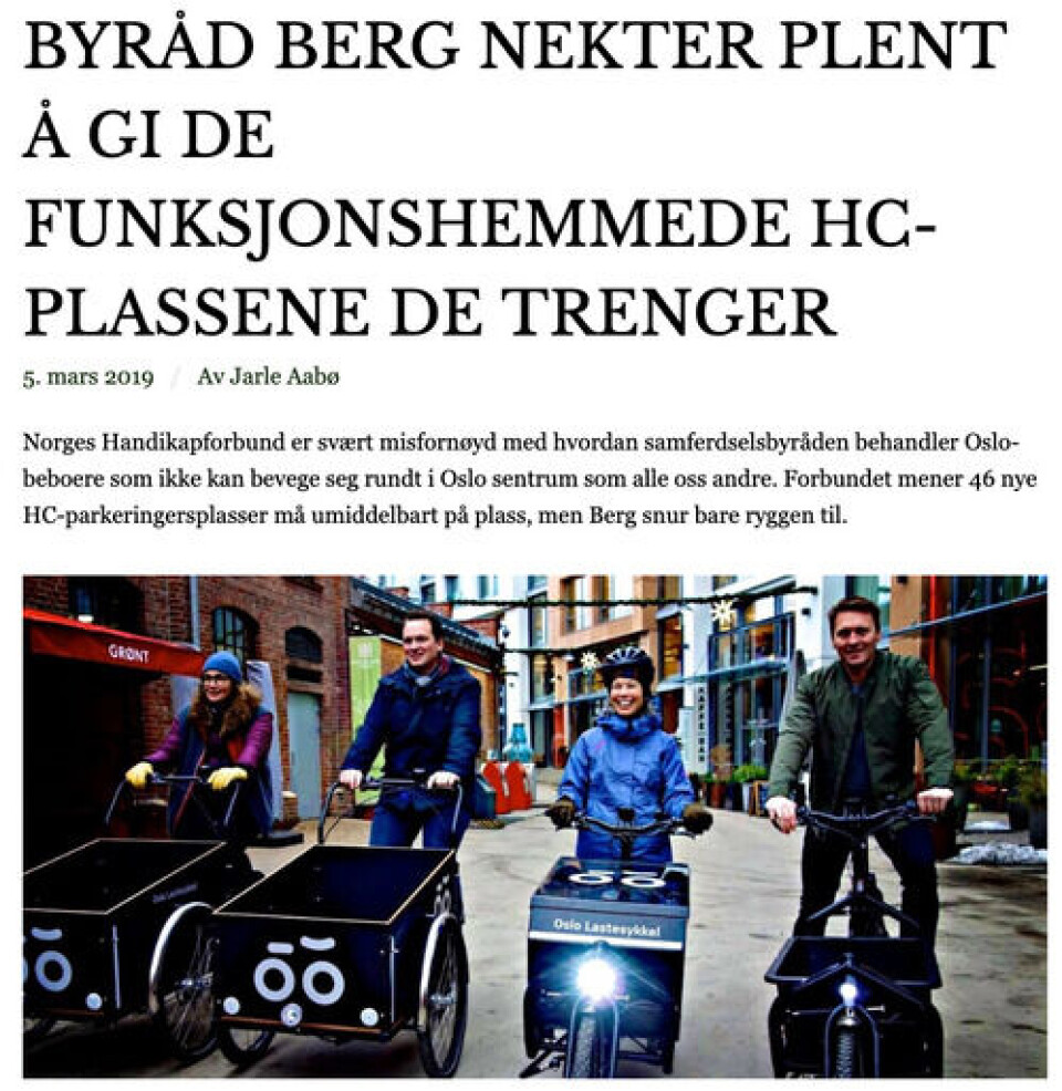 Skjermdump fra jatilbilenioslo.no.