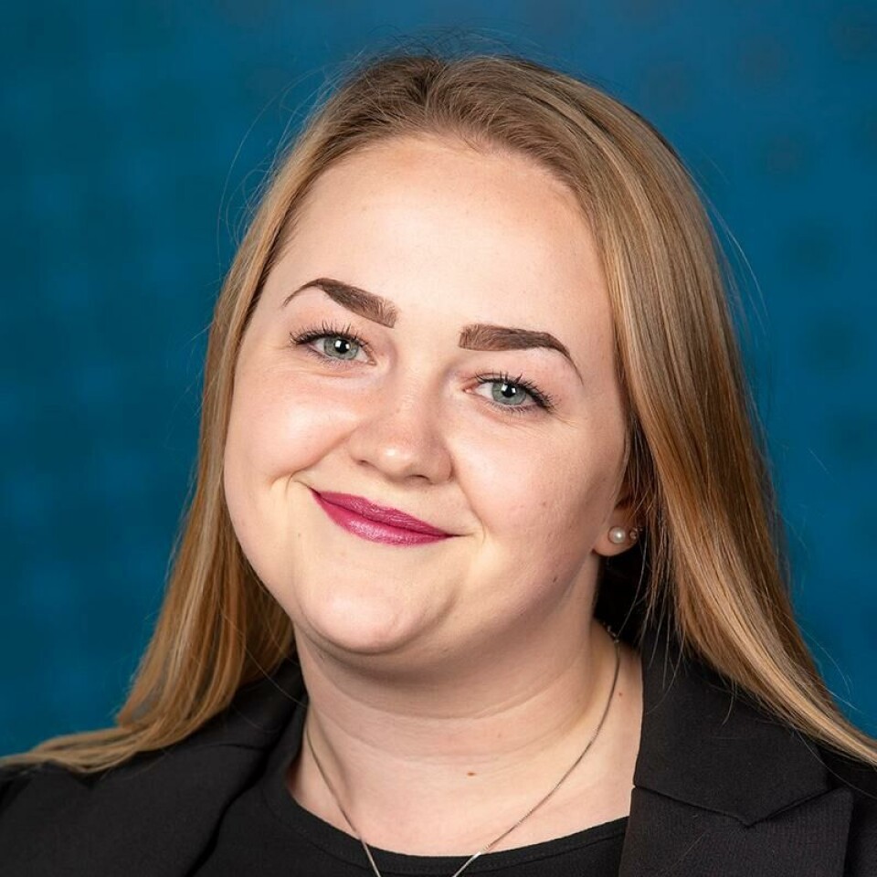 Christine Elise Hartvigsen, sentralstyremedlem i FpU. Foto: FpU. Christine Elise Hartvigsen, sentralstyremedlem i FpU.