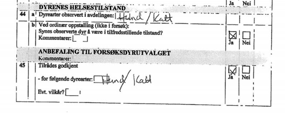 Faksimile: Rapport etter tilsyn 8.6.2011, Mattilsynet