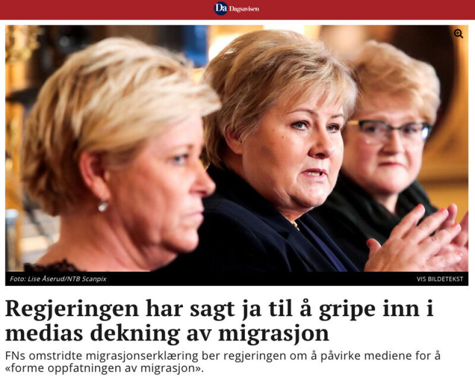Foto: Skjermdump / Dagsavisen.no
