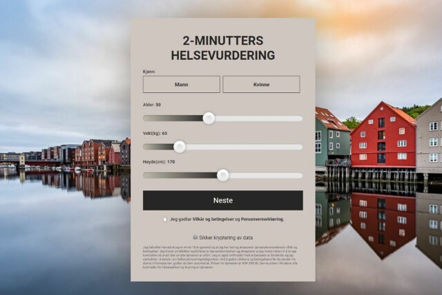 Norske forbrukere advares mot «tilbud» som dette. Skjermdump: helsevurdering.com hovedbilde