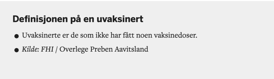 Sykepleien har oppdatert saken med denne faktaboksen.