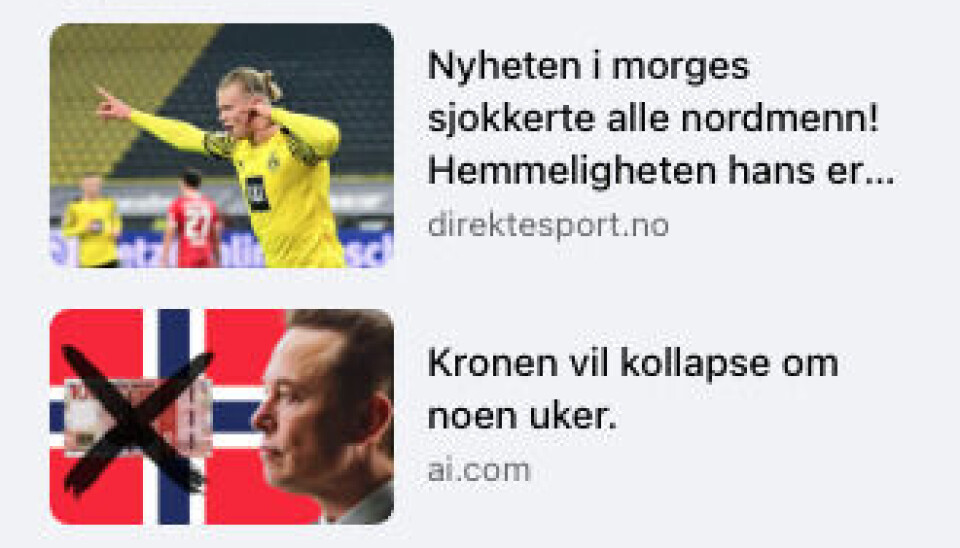 «Anne» fikk til slutt nesten ingen ekte annonser.