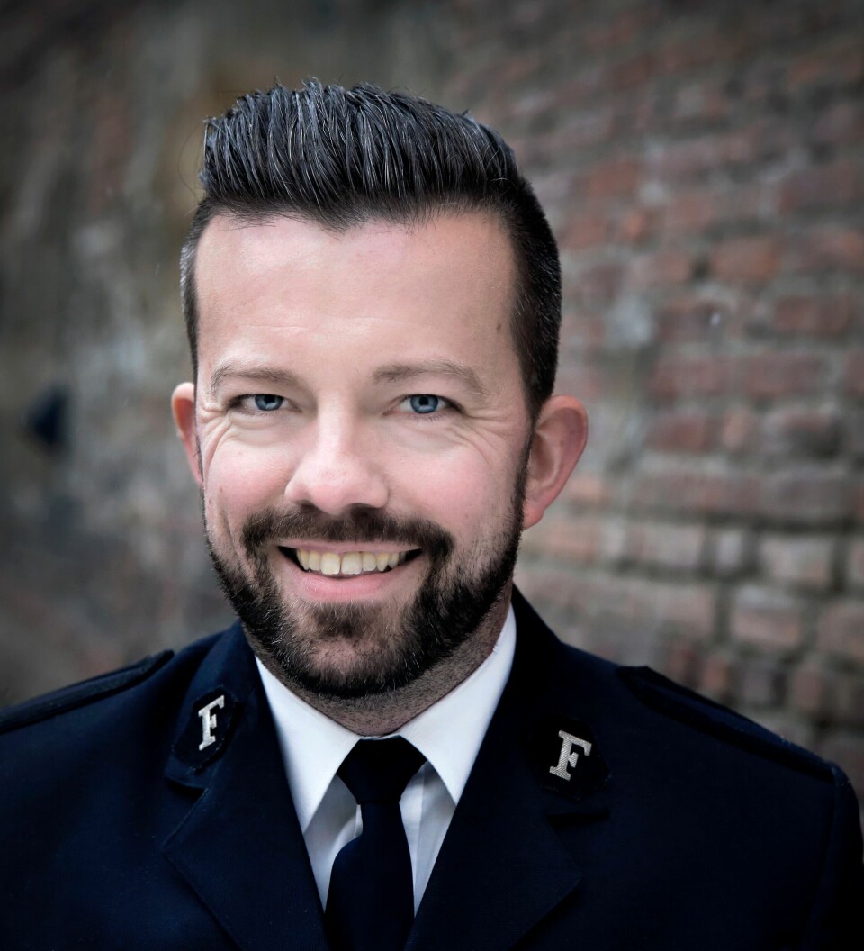 Geir Smith-Solevåg er kommunikasjonssjef for Frelsesarmeen i Norge, Island og Færøyene. Han avkrefter at organisasjonen må betale moms på pengene de samler inn.
