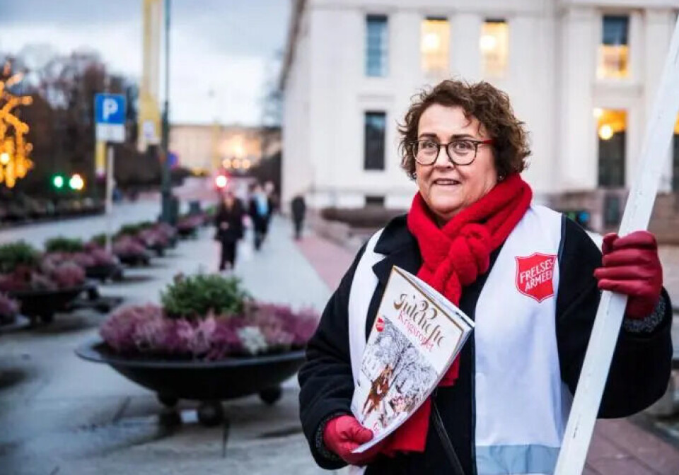 Bollestad har i en årrekke argumentert for at Frelsesarmeen i større grad bør støttes av storsamfunnet gjennom offentlige midler. I februar 2023 nominerte hun organisasjonen til Nobels Fredspris. Her som julegrytevakt på Universitetsplassen i 2019.