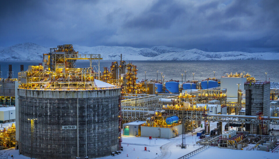 Eqionors anlegg Hammerfest LNG på Melkøya.