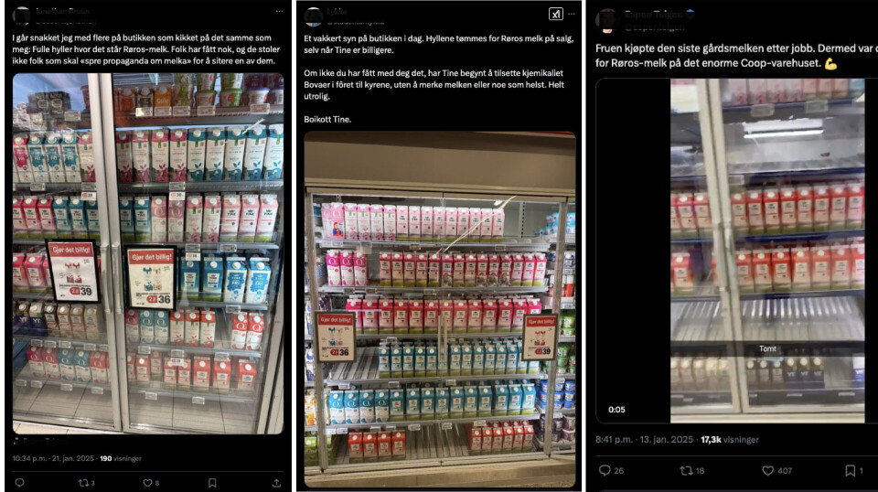 Har Tine-melk blitt boikotta?