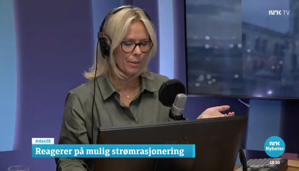 Den ett år gamle pressemeldingen ble også løftet frem av Dagsnytt 18-programleder Anne Katrine Førli. .